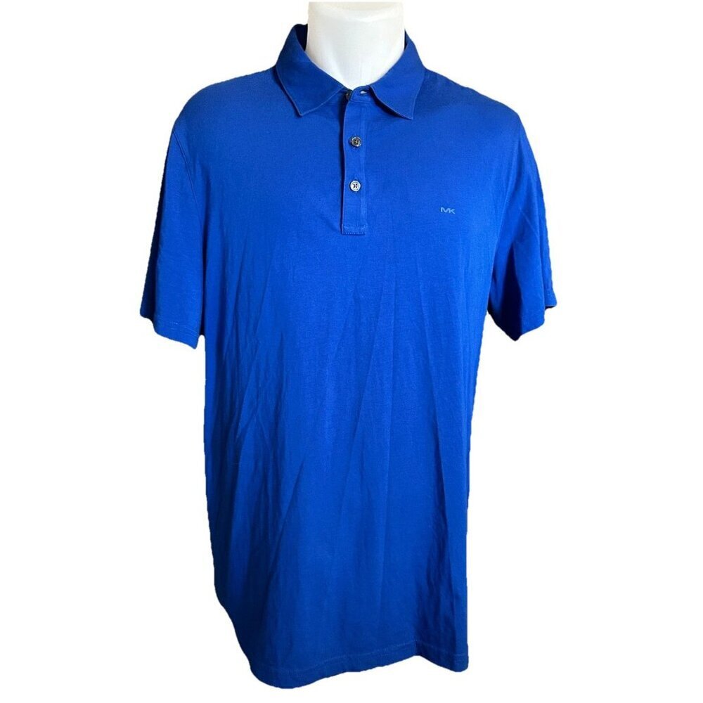 Michael Kors Bright Navy Blue Polo Shirt Large Excellent Condition - Picture 4 of 8